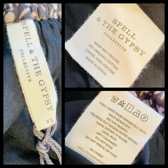 NWT Spell & the Gypsy Collective Black Rae Mini Skirt - Picture 15 of 15